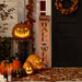 36" Orange Happy Halloween with Spider Wooden Porch Board Sign Decoration