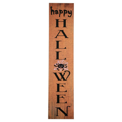 Product Image: 36" Orange Happy Halloween with Spider Wooden Porch Board Sign Decoration