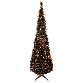 6' Pre-Lit Pop-Up Jack-O'-Lantern Artificial Halloween Tree with Orange Lights