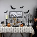 23.5" Rectangular Framed "Happy Halloween" Spider Web Wall Sign