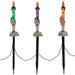 8.5" LED Lighted Skeleton Candle Halloween Decorations Set of 6