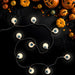 10-Count Bloodshot Eyeball Halloween Warm White LED Lights with 4.5' Clear Wire