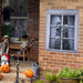 46" Scary Skeleton Fake Window Halloween Decoration