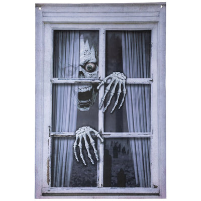 Product Image: 46" Scary Skeleton Fake Window Halloween Decoration