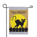 18" x 12.5" Black Cat "Happy Halloween" Outdoor Garden Flag