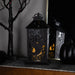 11" LED Lighted Ghosts Halloween Candle Lantern - Black