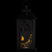 11" LED Lighted Ghosts Halloween Candle Lantern - Black
