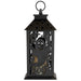 11" LED Lighted Ghosts Halloween Candle Lantern - Black