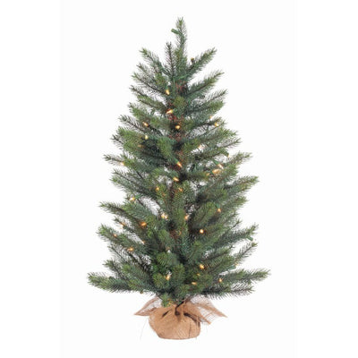 Product Image: 3' Pre-Lit Crystal Mountain Artificial Christmas Tree with 100 Clear Standard Lights