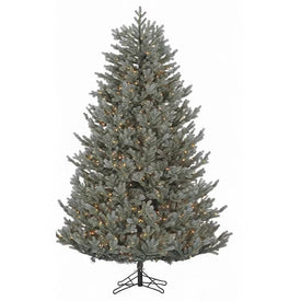 7.5' Pre-Lit Highland Blue Spruce Artificial Christmas Tree with 1000 Clear Staylit Lights