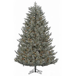 7.5' Pre-Lit Highland Blue Spruce Artificial Christmas Tree with 1000 Clear Staylit Lights