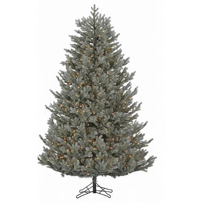 Product Image: 7.5' Pre-Lit Highland Blue Spruce Artificial Christmas Tree with 1000 Clear Staylit Lights