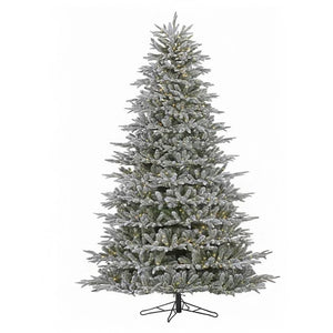 7.5' Pre-Lit Morning Frost Fraser Artificial Christmas Tree with 2800 Clear Rice Lights