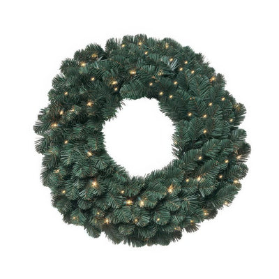 Product Image: 36" Pre-Lit Oregon Fir Artificial Christmas Wreath with 100 Clear Standard Lights