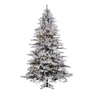 Product Image: 6.5' Pre-Lit Snowy Mountain Medium Artificial Christmas Tree with 550 Clear Staylit Lights