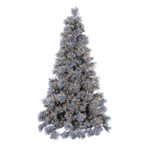 7.5' Pre-Lit Western White Fir Artificial Christmas Tree with 600 Clear Staylit Lights