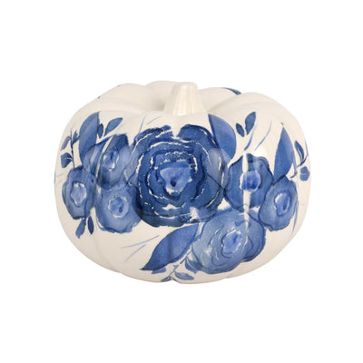 Product Image: Blue Camellia Medium Figural Pumpkin