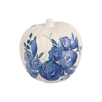 Product Image: Blue Camellia Tall Figural Pumpkin