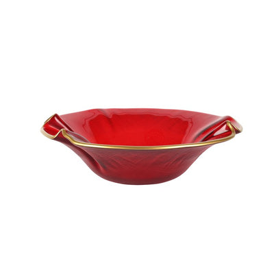 Product Image: Holiday Glass Small Ruffled Bowl