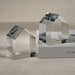 Carmac House Crystal Glass Decor Bookends Set of 2