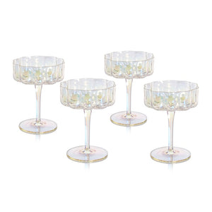 Reinhard Handblown Coupe Glasses Set of 4