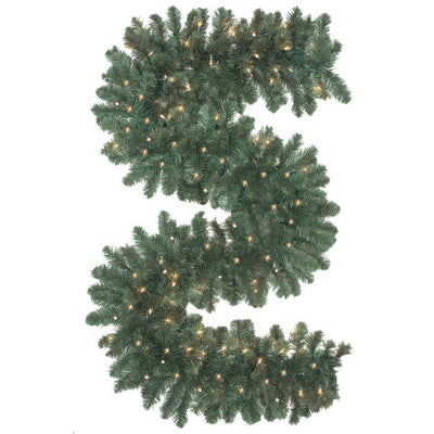 Product Image: 9' Pre-Lit Oregon Fir Garland Christmas Garland with 100 Clear Standard Lights