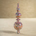 Pentagon Multi-Color Sequin Glass Tree Toppers Set of 4