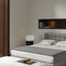 Table Lamp Zen Michael Song with Nightlight 1 Lamp Espresso/Brushed Nickel Cream Linen Steel