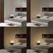 Table Lamp Zen Michael Song with Nightlight 1 Lamp Espresso/Brushed Nickel Cream Linen Steel