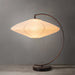 Table Lamp Roswell Herve Saintonge 1 Lamp Matte Black White Linen Orb Steel
