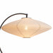 Table Lamp Roswell Herve Saintonge 1 Lamp Matte Black White Linen Orb Steel