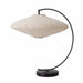 Table Lamp Roswell Herve Saintonge 1 Lamp Matte Black White Linen Orb Steel