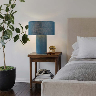 Product Image: Table Lamp Moonlight 1 Lamp Sage Linen Iron