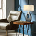 Table Lamp Pearson Jim Mcdonald 1 Lamp Pecan/Brushed Nickel Linen Wood