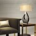 Table Lamp Pearson Jim Mcdonald 1 Lamp Pecan/Brushed Nickel Linen Wood