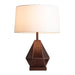 Table Lamp Mica Alex Brokamp 1 Lamp Amber White Linen Steel