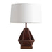 Table Lamp Mica Alex Brokamp 1 Lamp Amber White Linen Steel