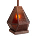 Table Lamp Mica Alex Brokamp 1 Lamp Amber White Linen Steel