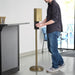 Soap Dispenser Luxe Brushed Brass Floor Standing Steel Touchless