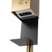 Soap Dispenser Luxe Brushed Brass Floor Standing Steel Touchless