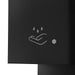 Soap Dispenser Luxe Matte Black Wall Mount Steel Touchless