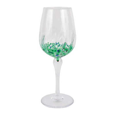 Product Image: Wine Glass Chiara Green 16 Ounce Dishwasher Safe