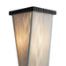 Floor Lamp Torque Accent 1 Lamp Ebony Silver String Shade Steel/Wood