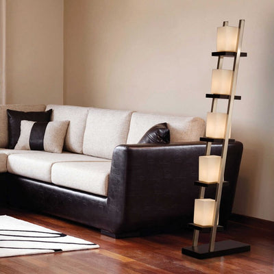 Product Image: Floor Lamp Escalier 1 Lamp Espresso/Brushed Nickel Steel