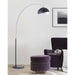 Floor Lamp Luna Bella Arc 1 Lamp Antique Nickel Black Metal Steel
