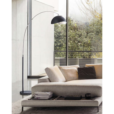 Product Image: Floor Lamp Luna Bella Arc 1 Lamp Antique Nickel Black Metal Steel