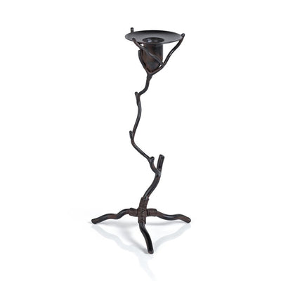 Product Image: Candle Holder Brunel Twig 11 Inch Dark Brown Wrought Iron