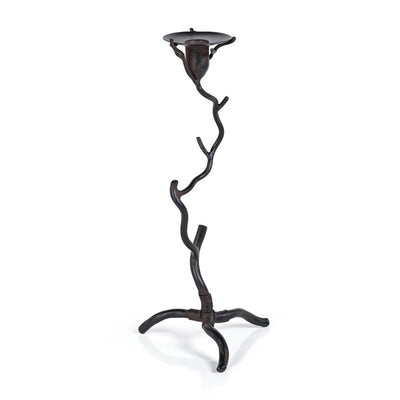 Product Image: Candle Holder Brunel Twig 14 Inch Dark Brown Wrought Iron