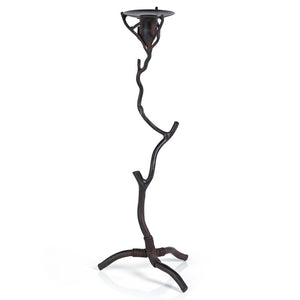 Candle Holder Brunel Twig 16 Inch Dark Brown Wrought Iron