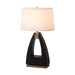 Table Lamp Trina Jim Mcdonald 1 Lamp Ebony/Weathered Brass White Linen Wood/Steel